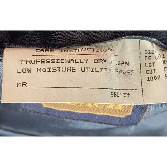 COACH 2 Button Jacket Sport Coat Navy Blue Mens Size 44R Wool Authentic USA Made - Picture 9 of 13